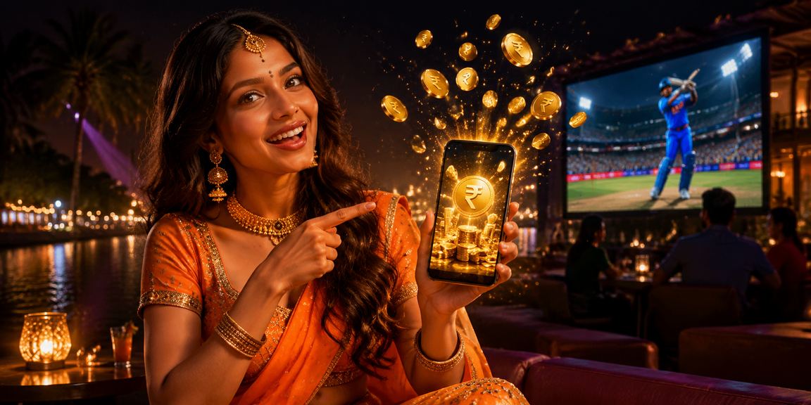 Cricket betting scene in Goa with focused players and live match excitement